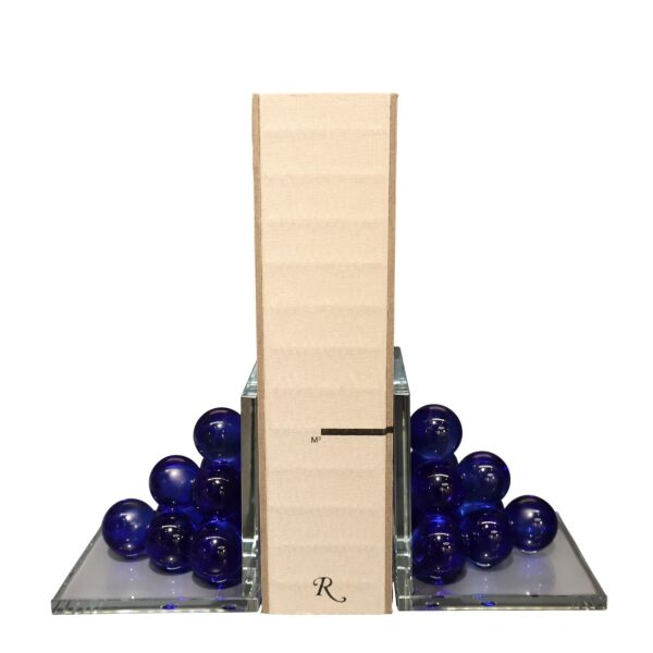 Mor Bubble Kitap Tutucu Cam