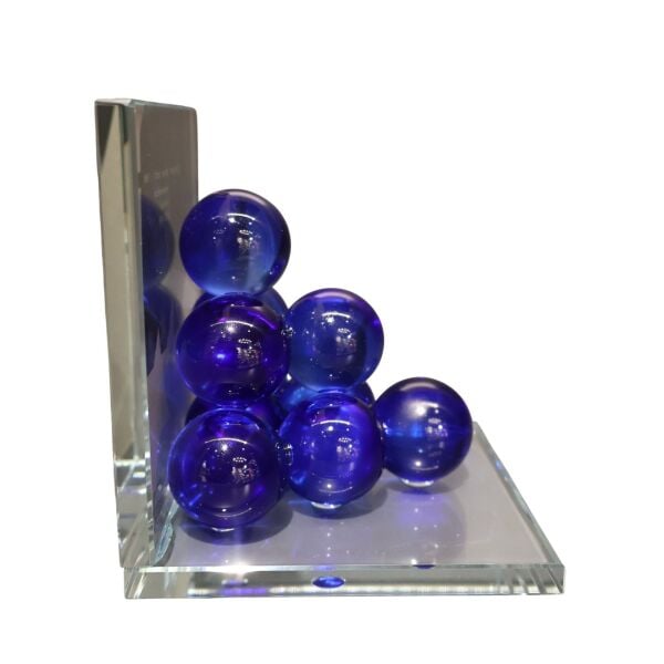 Mor Bubble Kitap Tutucu Cam