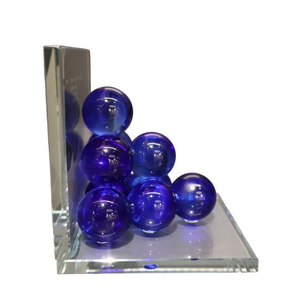 Mor Bubble Kitap Tutucu Cam