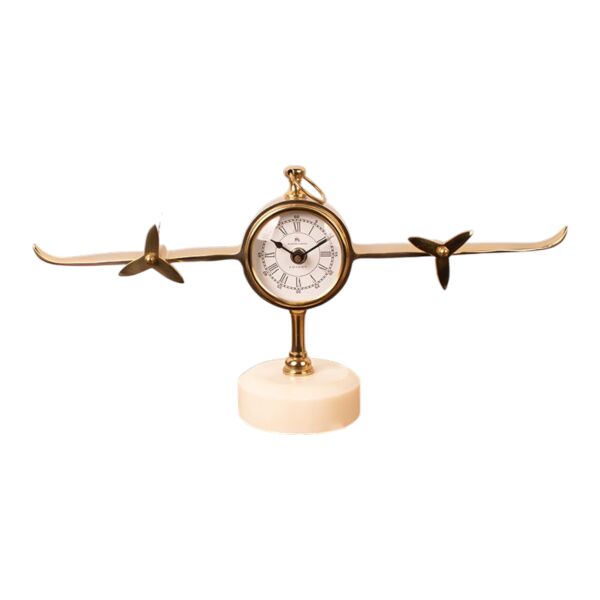 Mermer Pirinç Uçak Saat