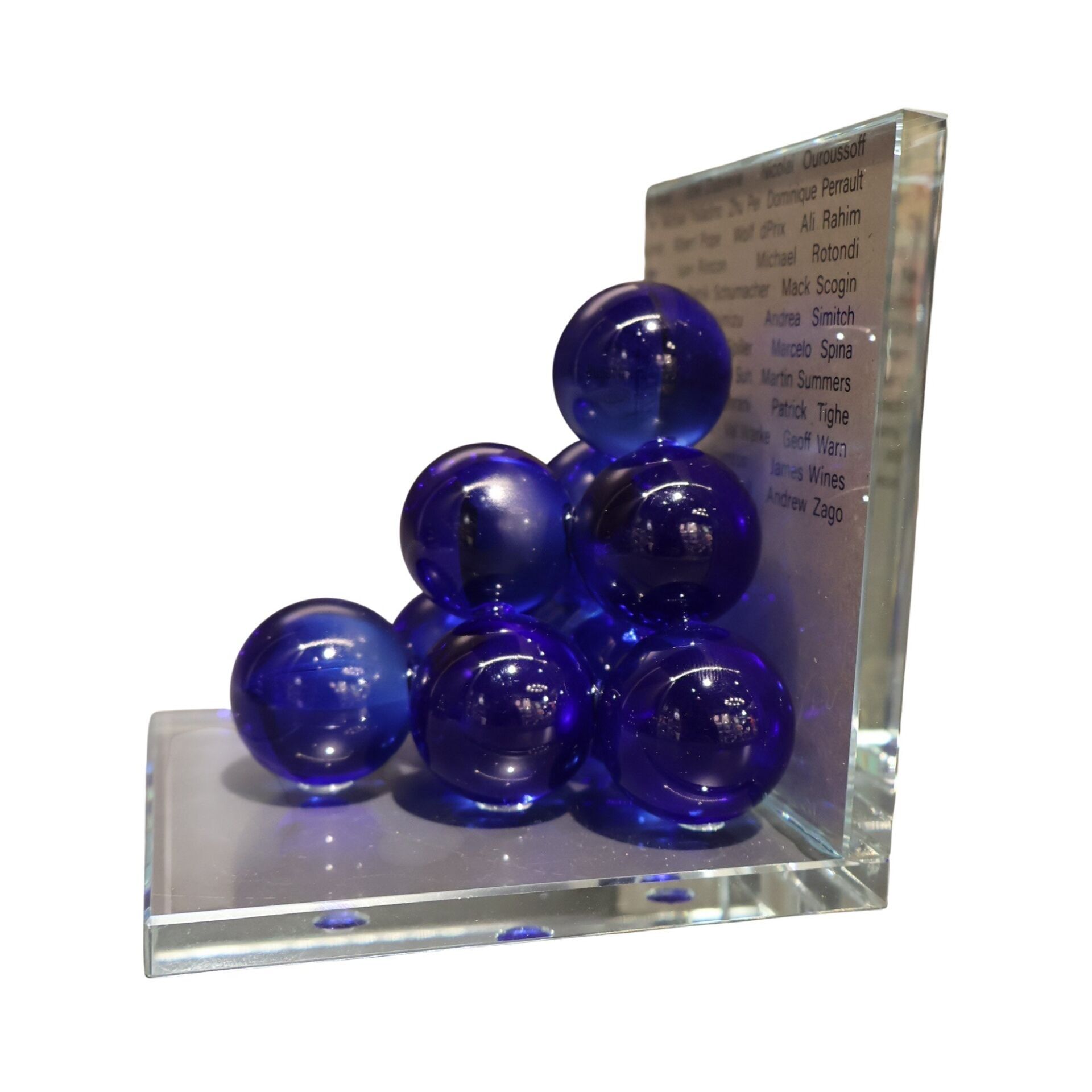 Mor Bubble Kitap Tutucu Cam Mavi