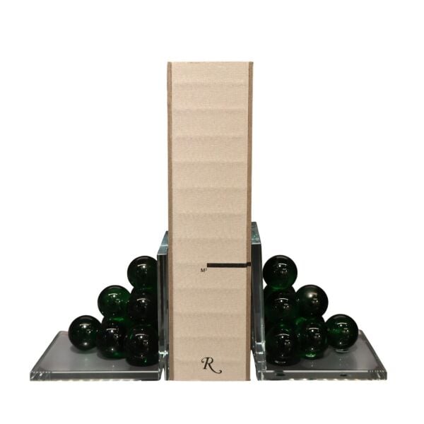 Mor Bubble Kitap Tutucu Cam Yeşil