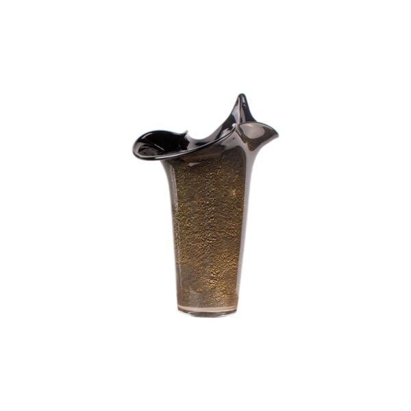 Kahve Siyah Kristal Vazo Küçük