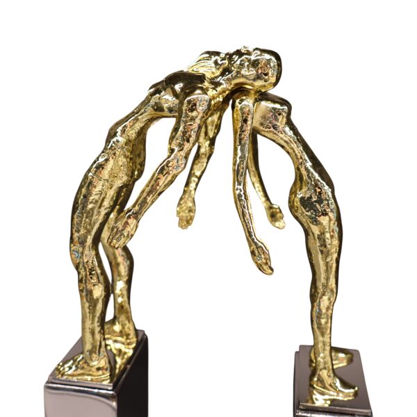 Gold Couple Leaning