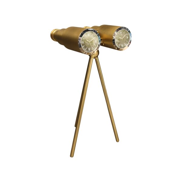 Copper Bınocular Table Clock