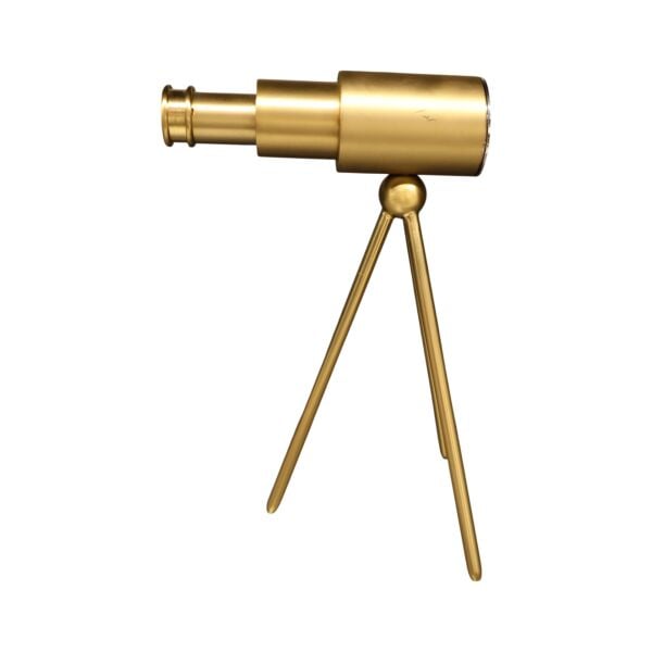 Copper Telescope Table Clock