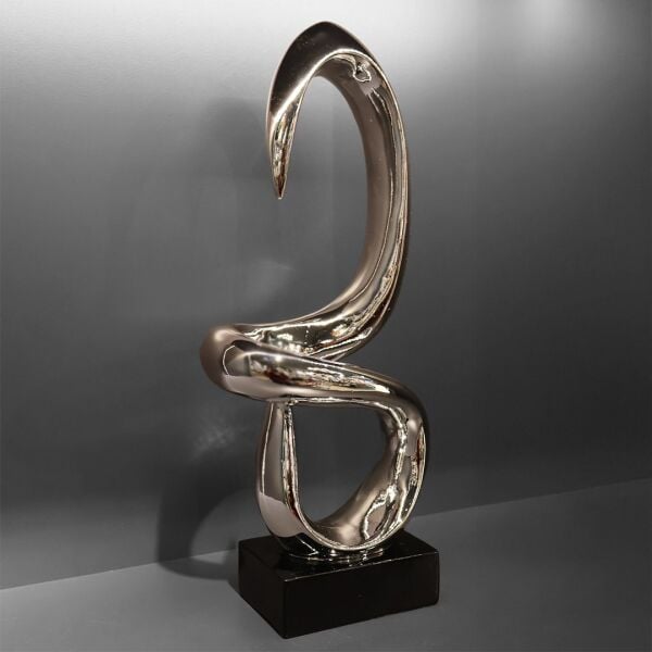 İthal Polyester S obje Gümüş