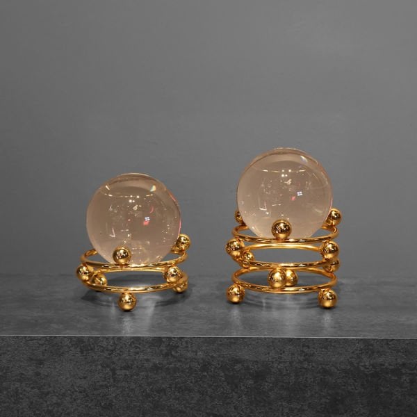 Kabarcık Gold Metal İkili Küre