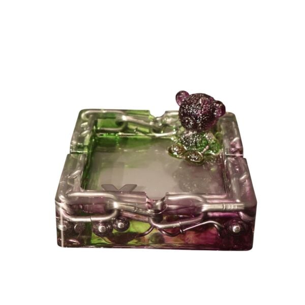 Kare Mor-Yeşil Ayıcık Küllük