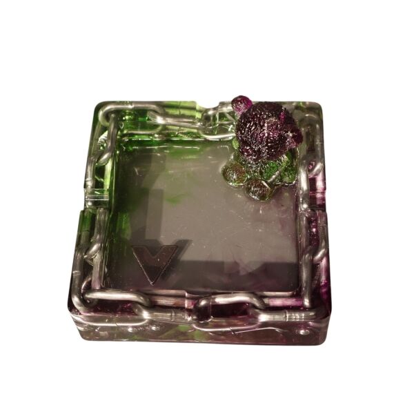 Kare Mor-Yeşil Ayıcık Küllük