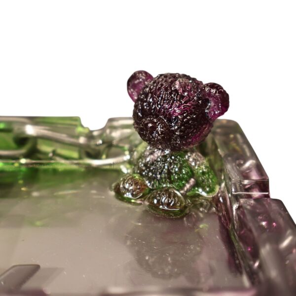 Kare Mor-Yeşil Ayıcık Küllük