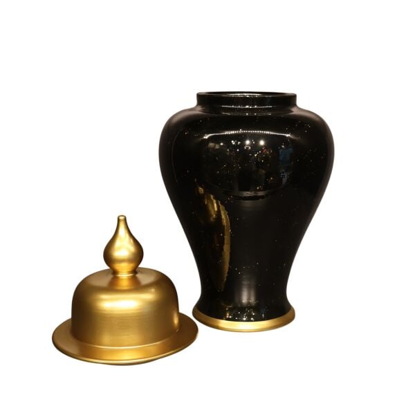 Gold Kapak Splashlı Şah Küp 30cm