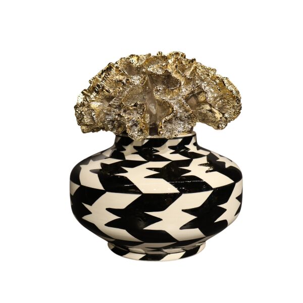 Gold Mercan Kapak Kazayağı Yayvan Küp