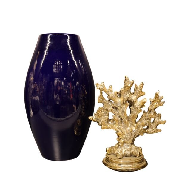 Gold Dik Mercan Mavi Koza Küp