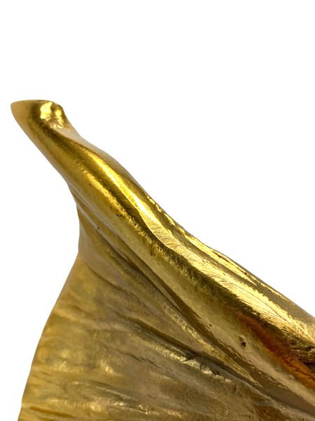 Balerin Mermer Ayaklı Aksesuar Gold