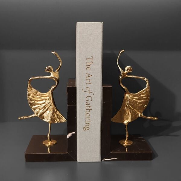Balerin Gold Kitap Tutucu