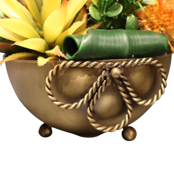 Fiyonk Saksılı Sukulent Eskitme