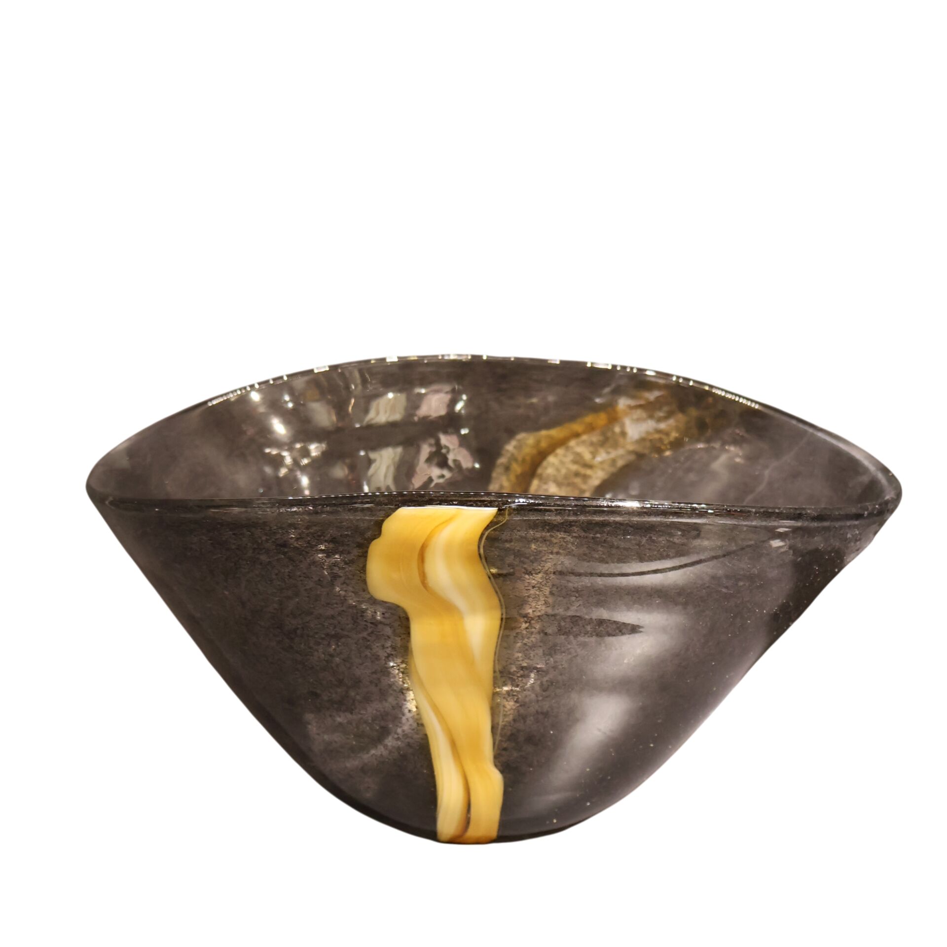 Amber Detaylı Füme Kase