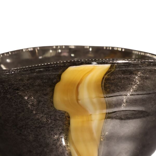 Amber Detaylı Füme Kase