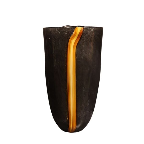 Amber Detaylı Füme Vazo