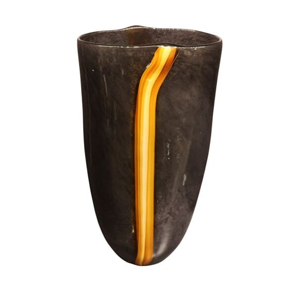 Amber Detaylı Füme Vazo