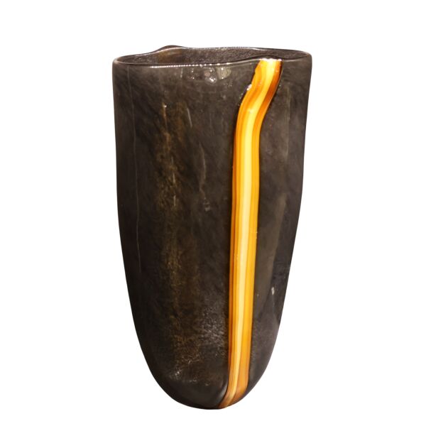 Amber Detaylı Füme Vazo