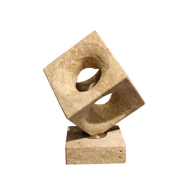 Traverten Küp Obje Küçük