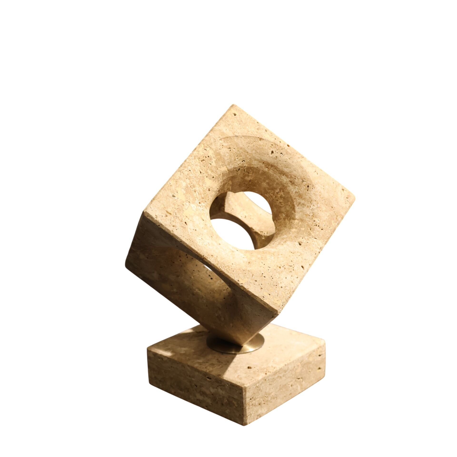 Traverten Küp Obje Küçük