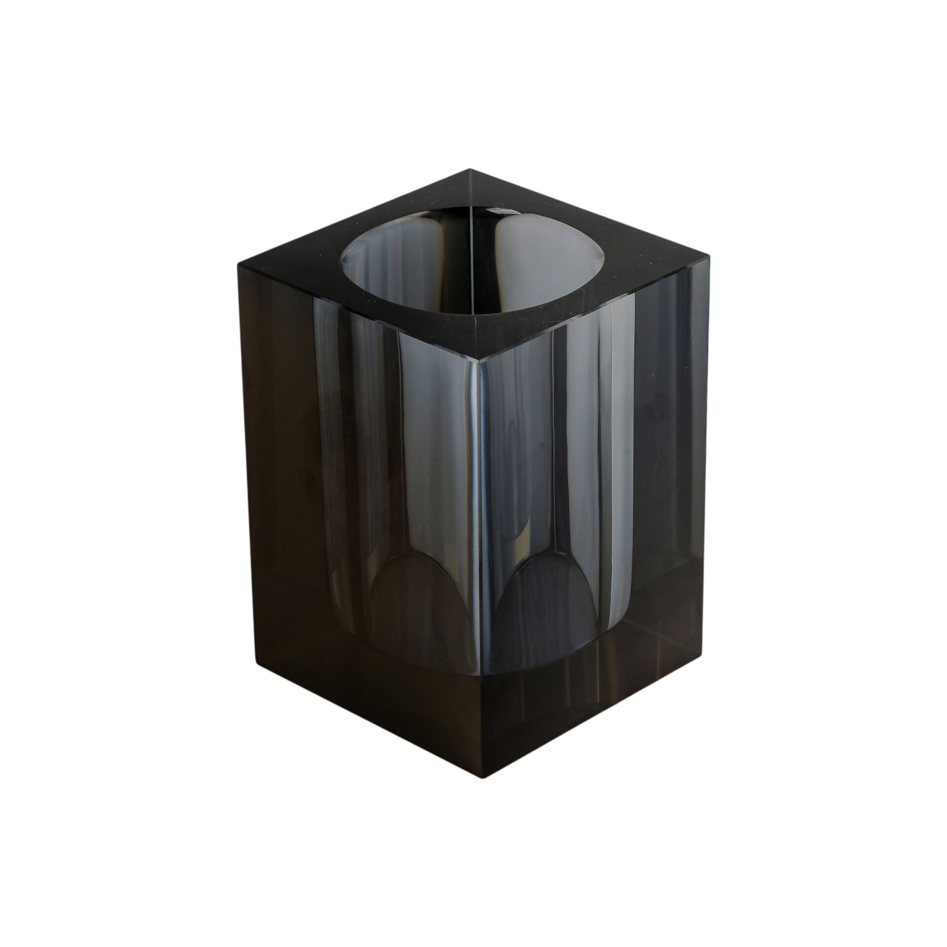 Diş Fırçalık Cam Model Bubbles Gri