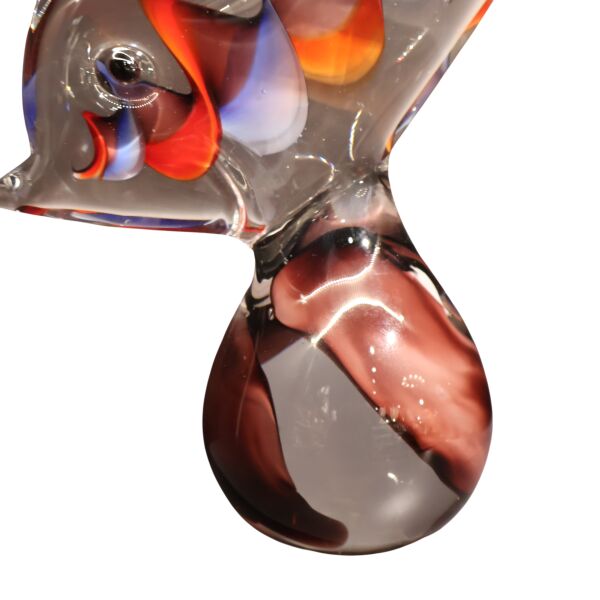 Kırmızı Mavi Kaideli Cam Balık