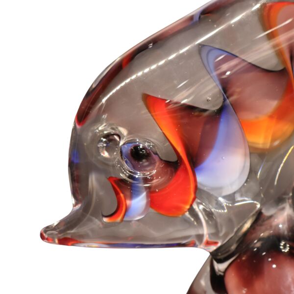 Kırmızı Mavi Kaideli Cam Balık