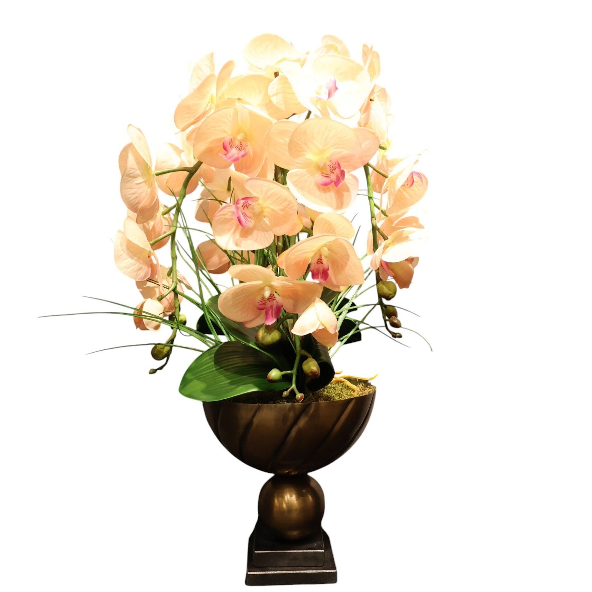 Eskitme Ayaklı 5 Dal Orkide