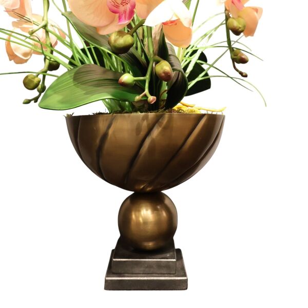 Eskitme Ayaklı 5 Dal Orkide