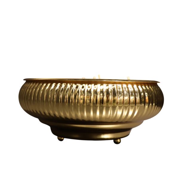 Metal Kase Eskitme Mum Gold