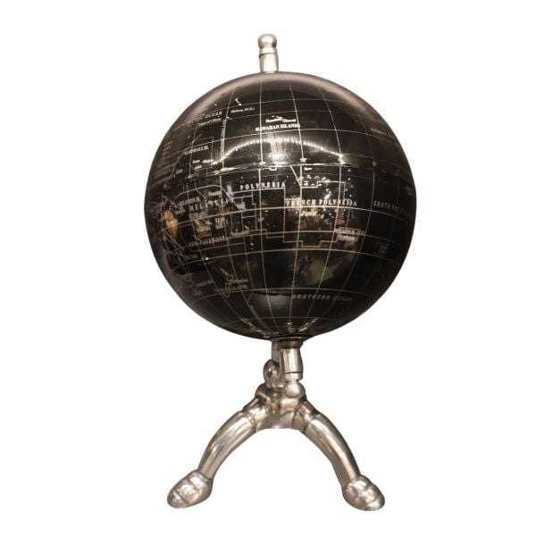 Üç Ayaklı Metal Gümüş Dünya