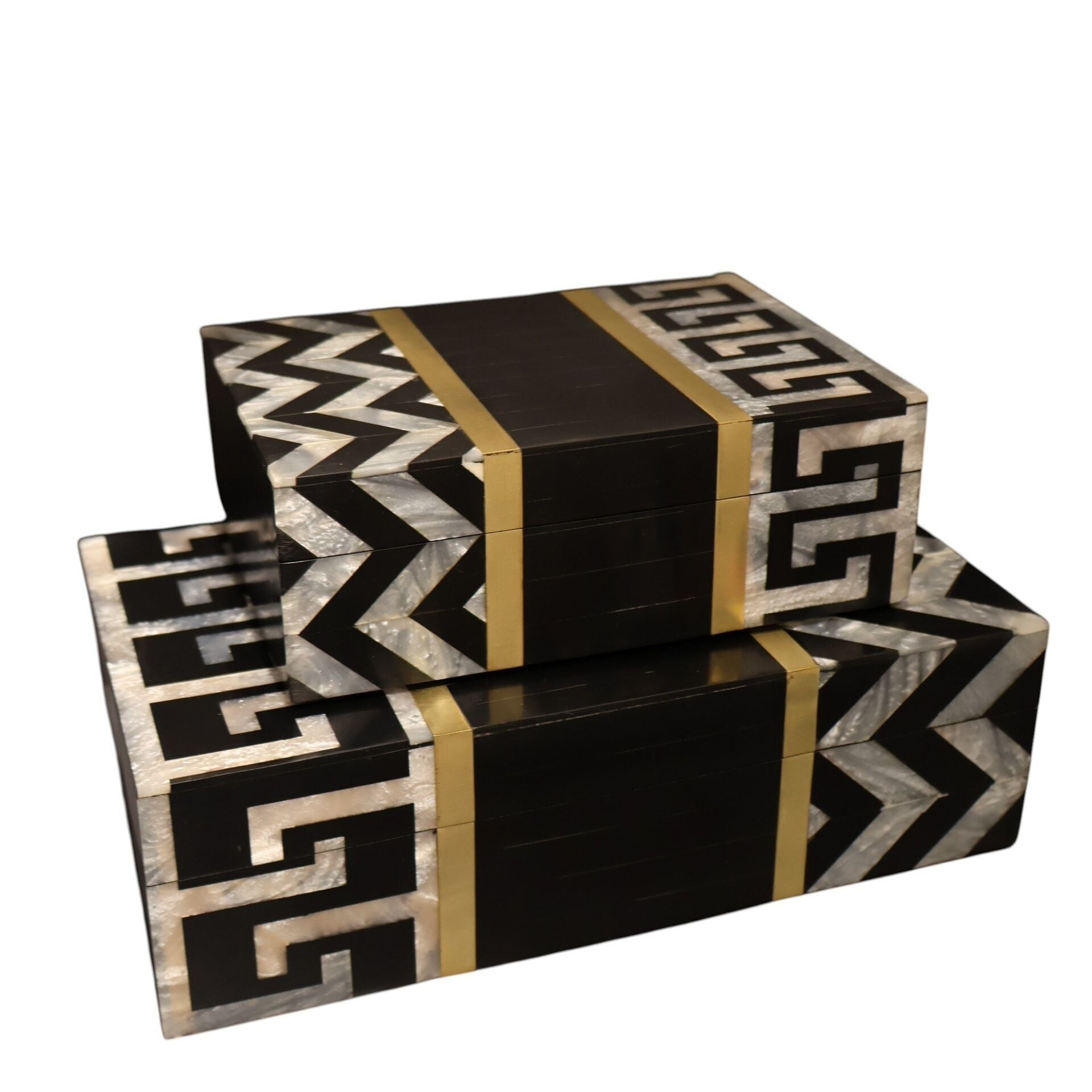 2'li Kemik Kutu Zigzag Desen