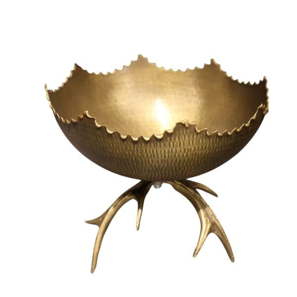 Boynuz Ayak Çanak Gold Eskitme