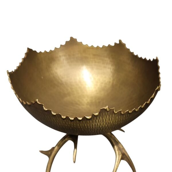 Boynuz Ayak Çanak Gold Eskitme