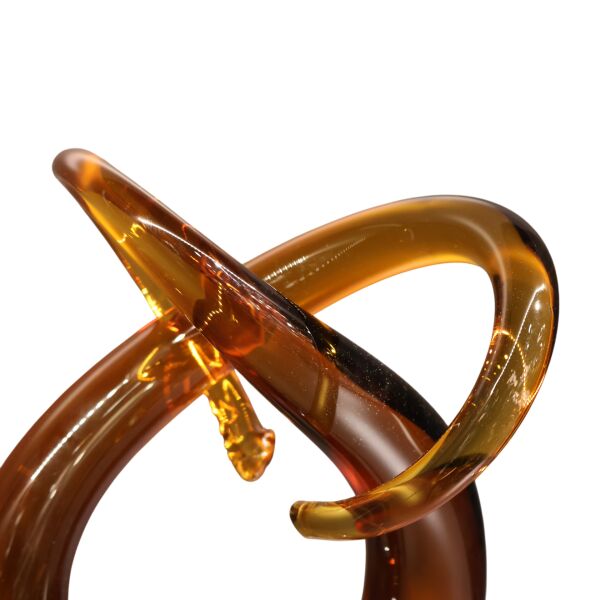 Cam Düğüm Dekor Düz Kahve