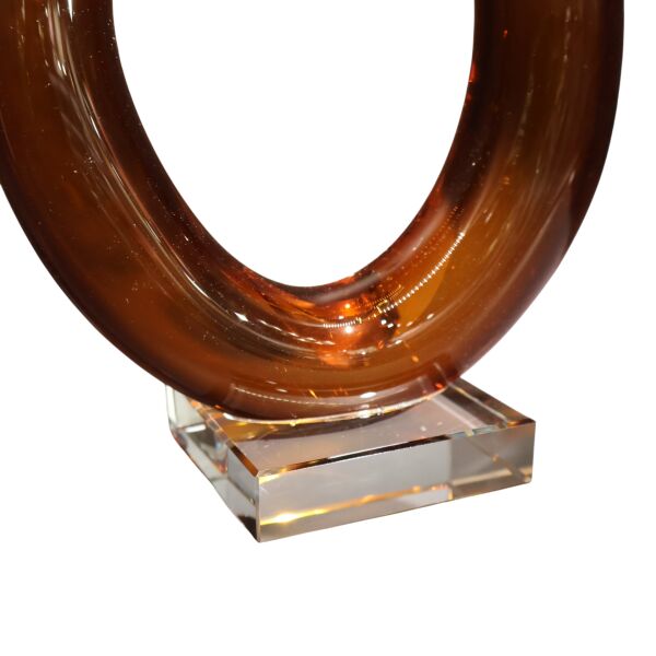 Cam Düğüm Dekor Düz Kahve