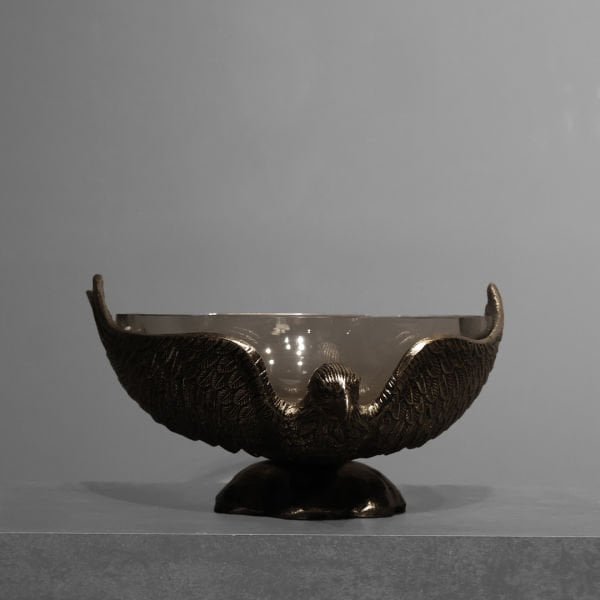 Gold Falcon Serisi Dekoratif Küçük Meyvelik 27x27x15 CM