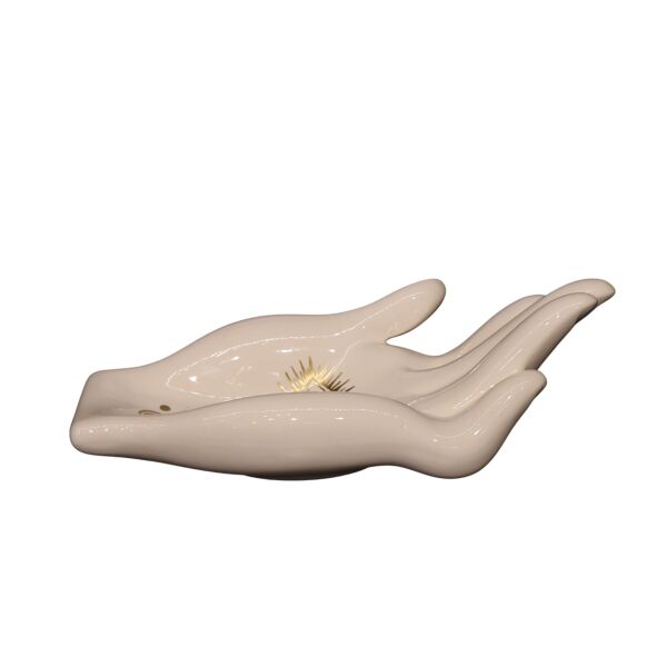 Göz Detaylı Beyaz El Obje