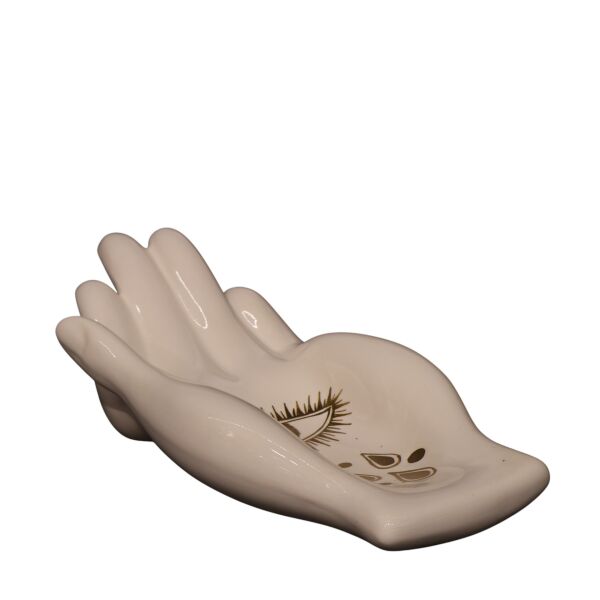 Göz Detaylı Beyaz El Obje