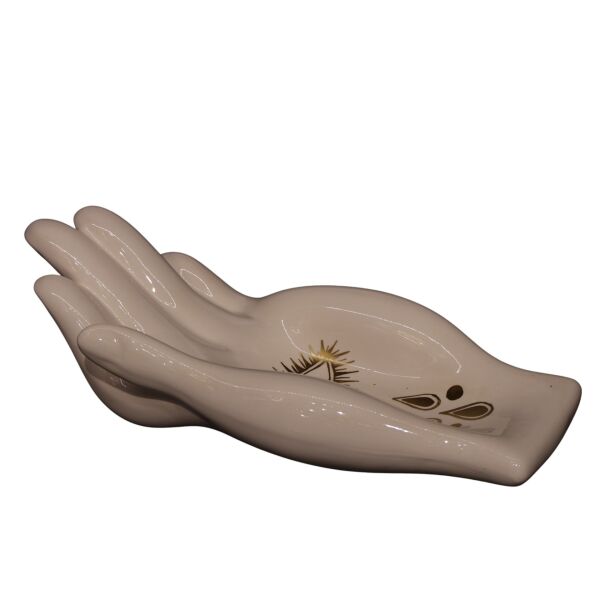 Göz Detaylı Beyaz El Obje