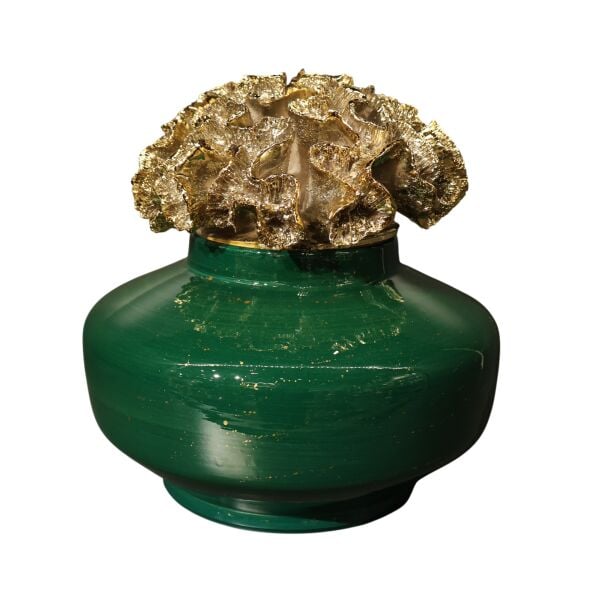 Gold Mercan Yeşil Küp Splashlı