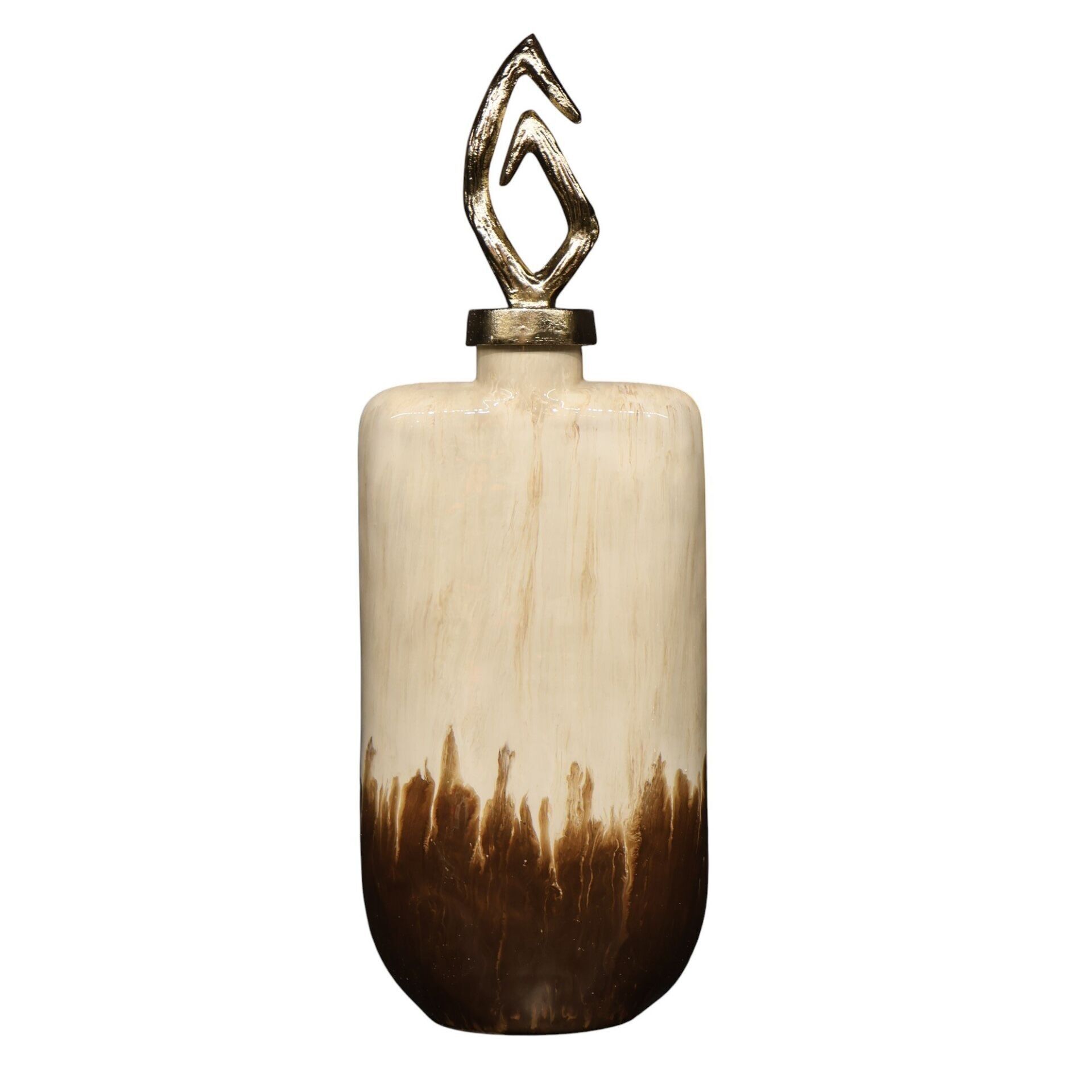 Minerva Brown Kapaklı Şişe Büyük