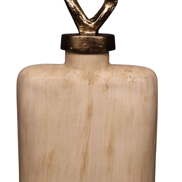 Minerva Brown Kapaklı Şişe Büyük