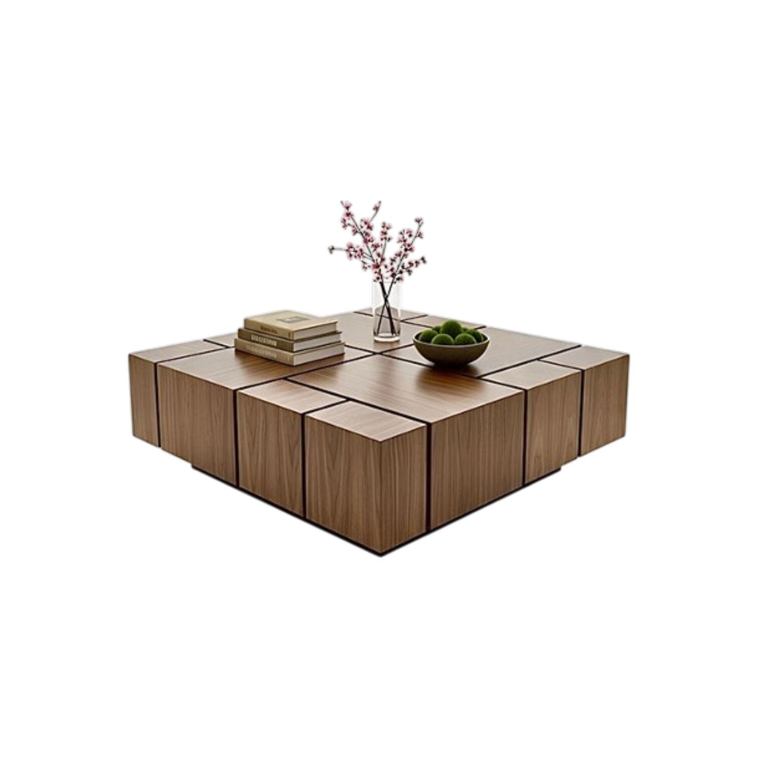 Ceviz Küp Tasarım Orta Sehpa