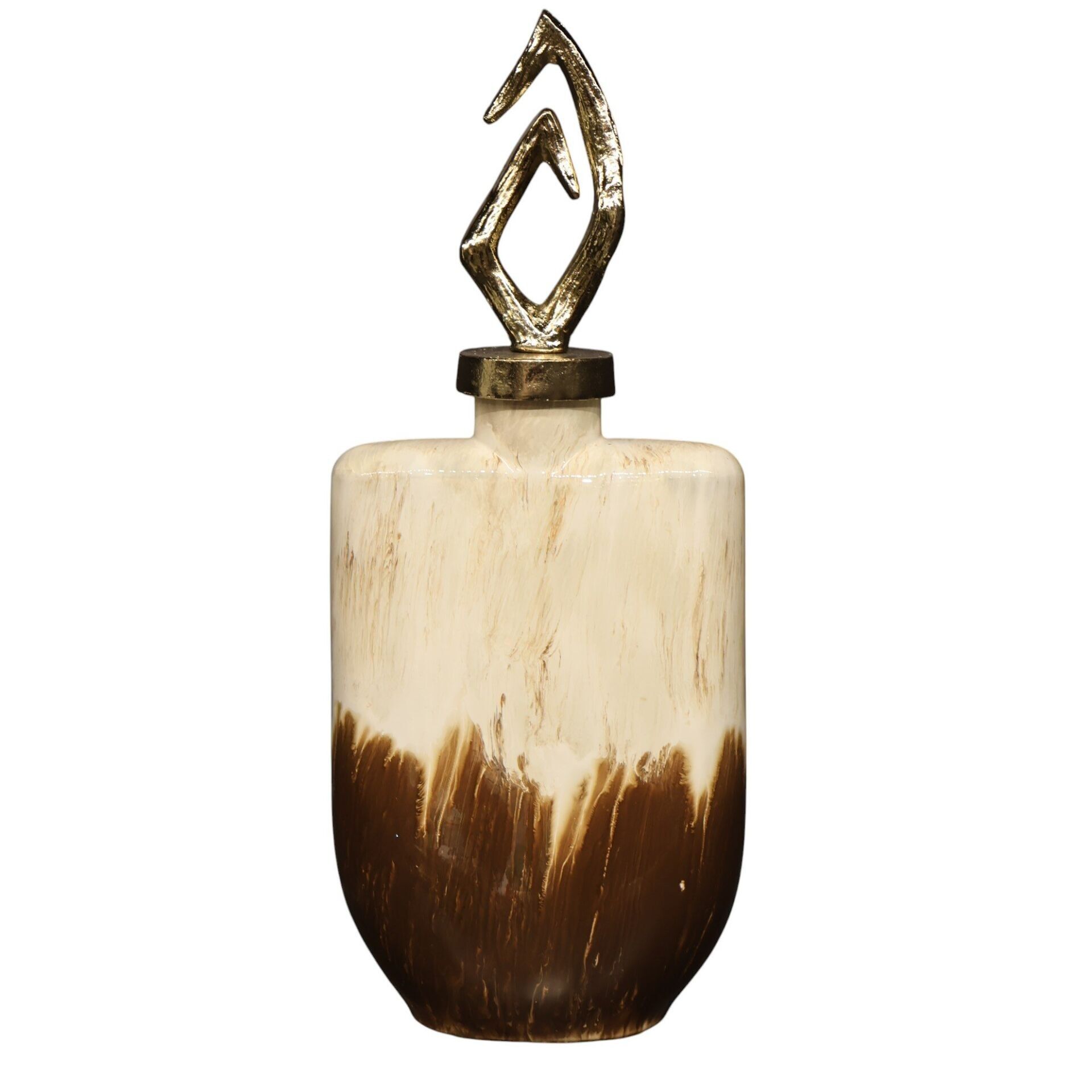 Minerva Brown Kapaklı Şişe Küçük