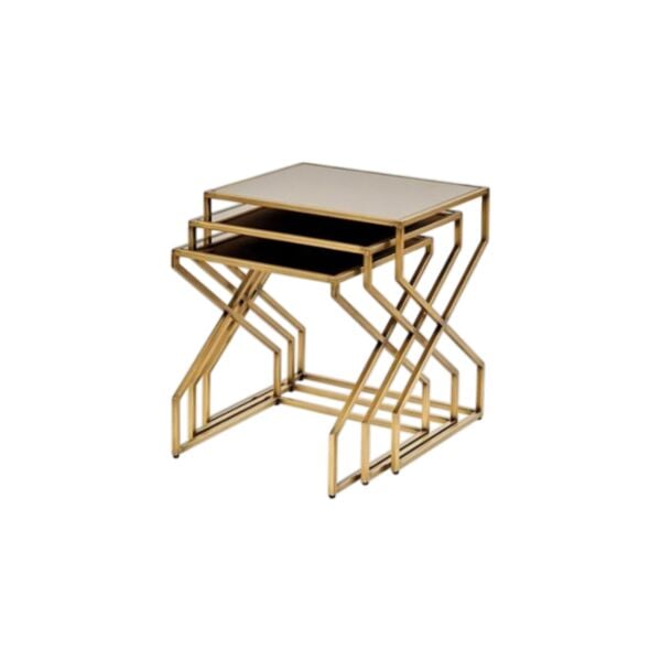 Zigzag Zigon Sehpa Gold